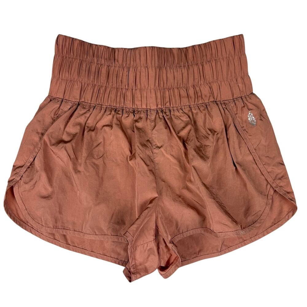 Free People Movement The Way Home Shorts - Rust Orange L
